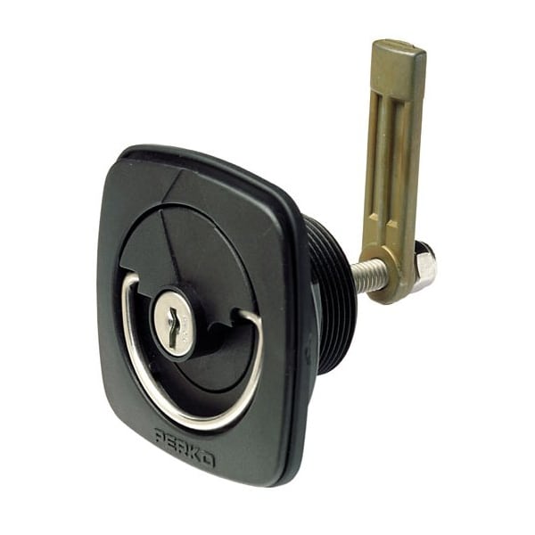 1081DP1BLK Flush-Mount Locking Latch 3/8" 7/8" /Carpeted Surface Fits 2-3/8" Hole-3/8" 3"